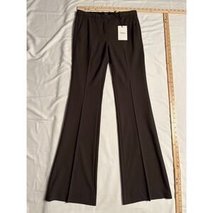 Theory NWT Women’s Demitria Flared Pants Dark Brown Size 00